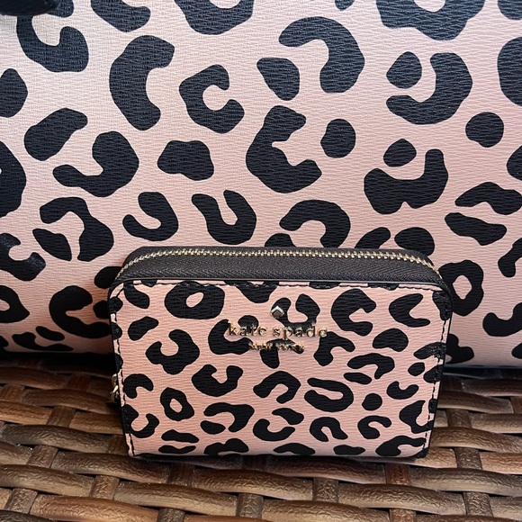 Kate Spade Leopard Tote with Wallet Set - Picture 2 of 7